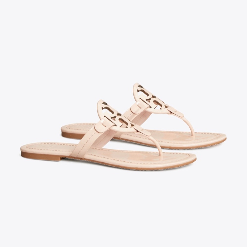 Miller Soft Patent Leather Tory Burch Sandal Size 6.5 US